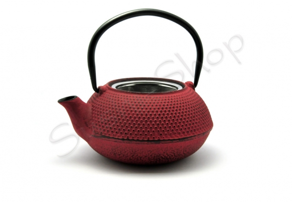 Dzbanek żeliwny, czajniczek do herbaty Arare Red 0.6l