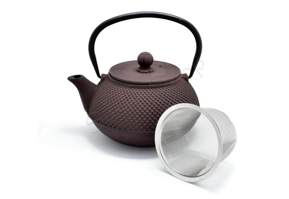 Dzbanek żeliwny do herbaty Arare Brown 800 ml