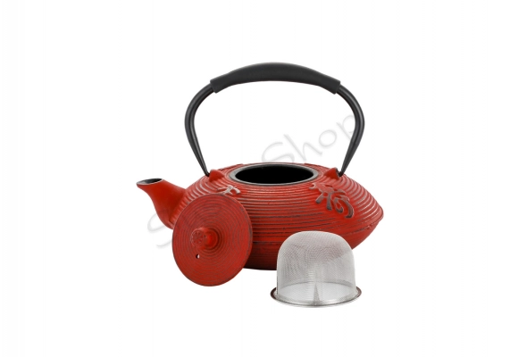Dzbanek żeliwny do herbaty Red Kanji 800ml