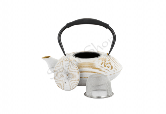 Dzbanek żeliwny do herbaty White Kanji 800ml