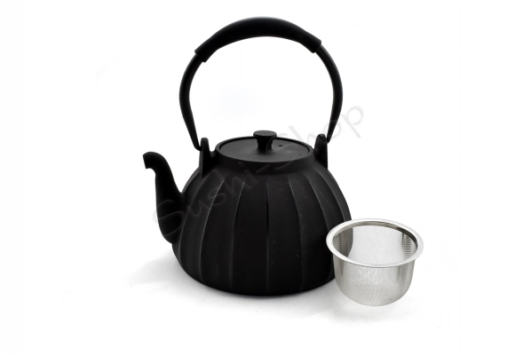 Dzbanek żeliwny do herbaty Kaga Black 600ml