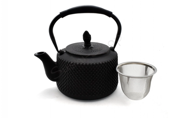 Dzbanek żeliwny do herbaty Sumuzu Black 800ml