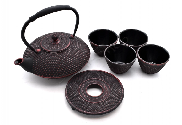 Komplet żeliwny do herbaty Akai ten 1000 ml z czarkami