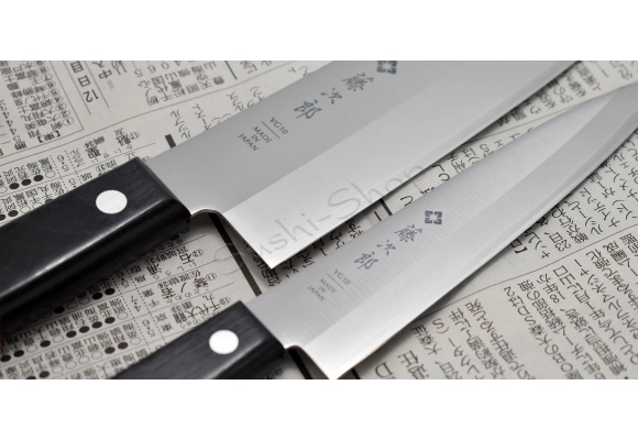 Zestaw Tojiro Basic VG-10 - Nóż Santoku 16.5 cm + uniwersalny 13.5 cm