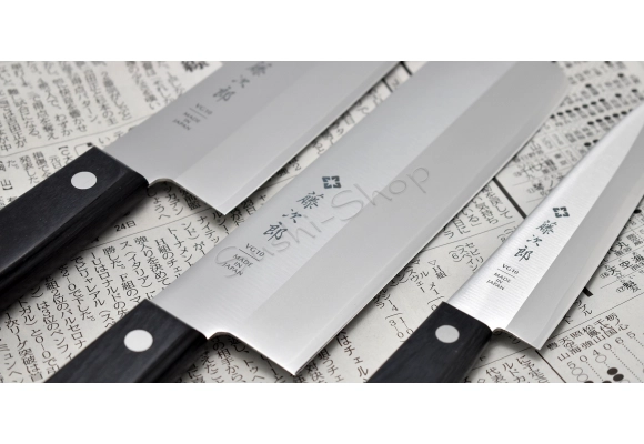 Zestaw noży Tojiro Basic Paring + Santoku + Nakiri