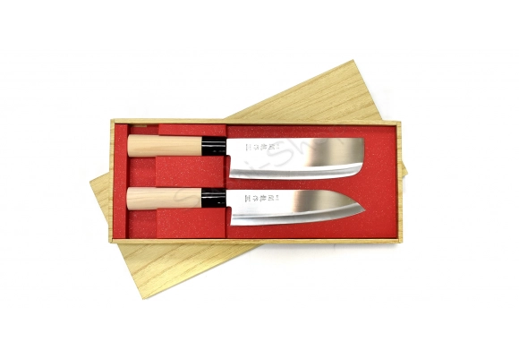 Komplet noży Sekiryu Santoku Nakiri Box