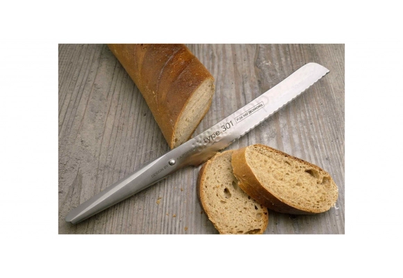 Nóż Chroma typ 301 do chleba 209 mm Hammered